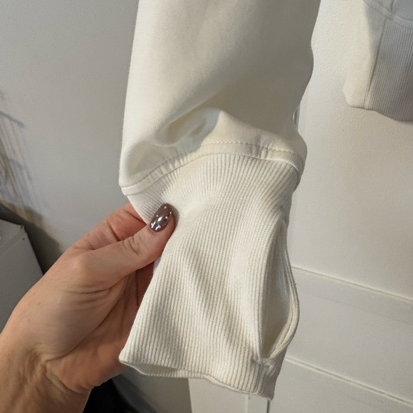 Old Navy Women's Cream Cowl Neck Sweatshirt - Picture 2 of 4